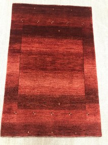 Loribaft Tappeto 130 x 80 Rosso (Iran) Annodato A Mano