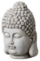 Scultura Buddha Grigio Etnico 26,5 x 26,5 x 41 cm