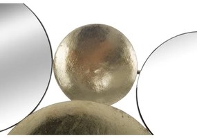 Pannello Decorativo Gold Mirror Glam 118X2,5X60 Cm In Ferro Con Specchi