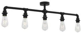 Lampadario Nero per 5 Lampadine E27