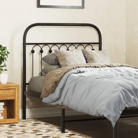 Testiera İn Metallo Nero 90 Cm /