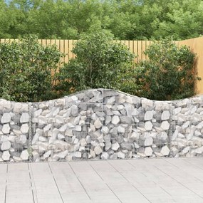 Cesti Gabbioni ad Arco 11 pz 200x30x80/100 cm Ferro Zincato