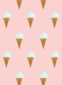 Kindertapete Ice Cream von KEK Amsterdam - Roze