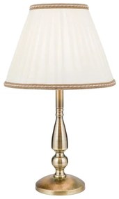 Orion LA 4-1085/1 - Lampada da tavolo TONIA 1xE27/60W/230V diametro 30 cm bianco/bronzo