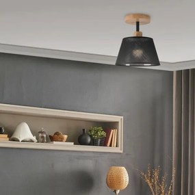 Brilagi - LED  Lampadario a plafone ANTHONY 1xE14/60W/230V quercia/nero