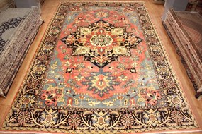 Heriz Tappeto 400 x 610 (Iran) Annodato A Mano