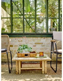 Poltrona da giardino grigia e beige Mundo - Bloomingville