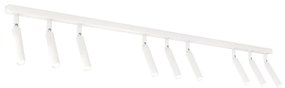 Lampadario Orientabile da soffitto IVI 9 White Colore del corpo Bianco