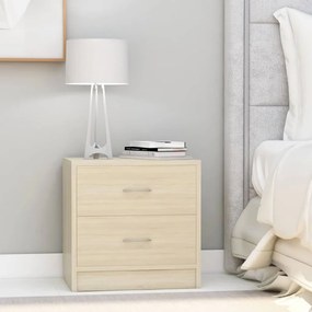 Comodino Rovere Sonoma 40x30x40 Cm İn Legno Multistrato /