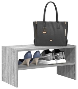 Scarpiera Impilabile Grigio Sonoma 60x30x30,5 Cm /