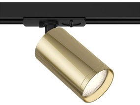 Faretto Per Binario Moderno Focus S Alluminio Oro E Nero 1 Luce