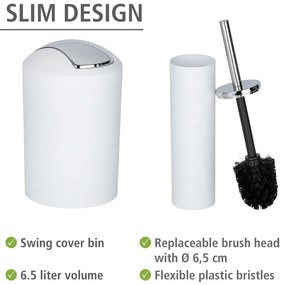 Set di accessori per il bagno bianco in plastica Calvo – Wenko