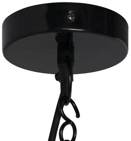 Set di 2 lampade a sospensione industriali nere - Warrior