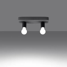 Sollux  SL.1157 - Faretto TAVO 2xE27/15W/230V calcestruzzo