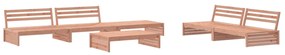 Set divani giardino 6 pz con cuscini legno massello di douglas