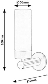 Rabalux 5713 - LED Applique a da bagno BETTY LED/4W/230V cromo lucido
