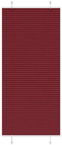 Tenda Plissettata Rosso Bordeaux 90x200 Cm Larghezza Tessuto /