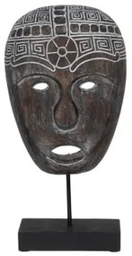 Statua Decorativa Marrone Maschera 24 x 12 x 46 cm