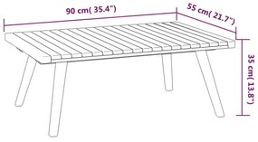 Set divani da giardino 6 pz con cuscini in massello di acacia