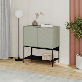 Mobile verde-nero 80x90x40 cm Amira - Marckeric