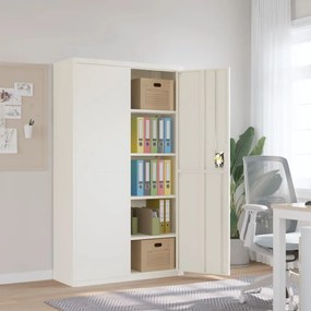 Armadio Classificatore Bianco 105x40x180 Cm İn Acciaio /