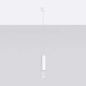 Sollux SL.1686 - Lampadario a sospensione con filo LAMI 1xGU10/10W/230V bianco