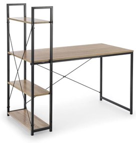 Scrivania SERENOR nera/rovere Sonoma
