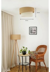 Brilagi - Plafoniera SHINE 1xE27/15W/230V diametro 50 cm beige/color crema