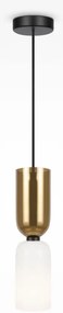 Maytoni MOD177PL-01G - Lampadario a sospensione con filo MEMORY 1xE14/40W/230V oro/bianco