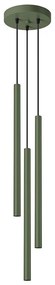 Sollux SL.1521 - Lampadario a sospensione con filo PASTELO 3xG9/8W/230V verde
