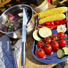 Set di 8 utensili per grigliare e custodia per grigliare, lunghezza 34,5 cm - Orion