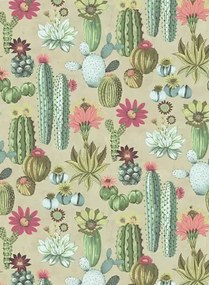 Eijffinger Carta da parati Cacti - Mehrfarbig Grün Sand