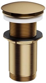 OMNIRES A716BR - Scarico del lavandino CLICK-CLACK diametro 6,6 cm pettinato bronzo