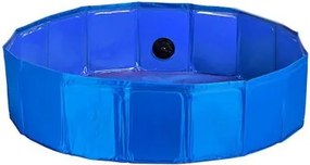 Piscina Smontabile Animali Domestici Azzurro Poliestere Plastica (120 x 30 x 120 cm)