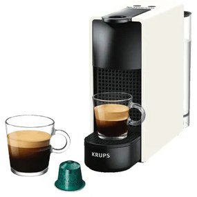 Krups - Macchina da caffè a capsule NESPRESSO Essenza mini 1310W/230V bianco