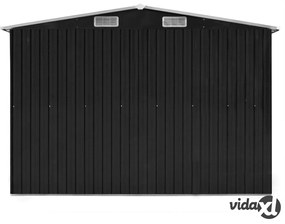 vidaXL Casetta da Giardino 257x580x181 cm in Metallo Antracite