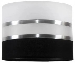 Lampadario a sospensione con filo CORAL 2xE27/60W/230V bianco e nero