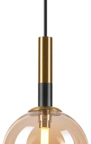 Lampadario a sospensione con filo ROLLO 1xG9/5W/230V oro/fumé beige