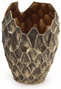 Vaso decorativo SPEZZATO marrone H 43 cm