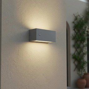 Applique BAND con Sensore Movimento E27 per esterno IP65 - Grigia