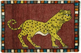 Gabbeh Tappeto persiano 60 x 90 Rosso (Iran) Annodato A Mano