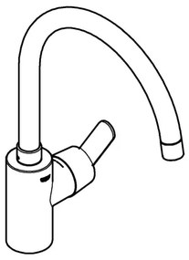 GROHE 31494001 - Miscelatore per lavello GET, cromo lucido