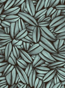 Élitis Carta da parati Succulente - Türkis /Grau