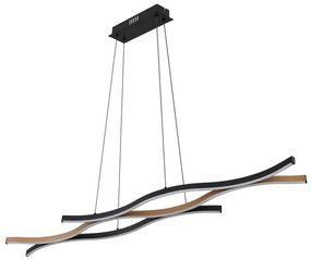 Globo 67206HW - Lampadario LED a sospensione con filo GERONIMO LED/35W/230V nero/marrone