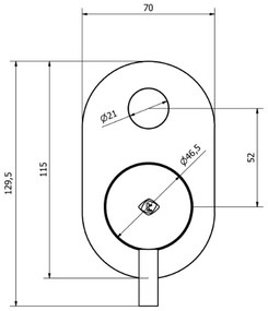 Miscelatore doccia con deviatore PUSH senza parte incasso cromo 73018 Jabil