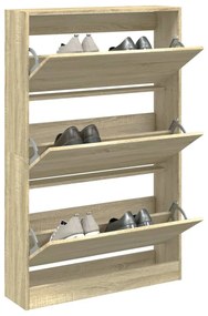 Scarpiera Rovere Sonoma 80x21x125,5 Cm İn Legno Multistrato /