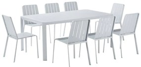 Tavolo da giardino allungabile Idaho NATERIAL in alluminio grigio per 8 persone 180/240x100cm