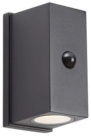 Lampada da parete nera con sensore Lux magnetico con LED ricaricabile - Sandy