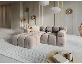 Divano in velluto beige 191 cm Bellis - Micadoni Home