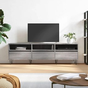 Mobile Porta Tv Grigio Sonoma 150x30x44,5 Cm Legno Multistrato /